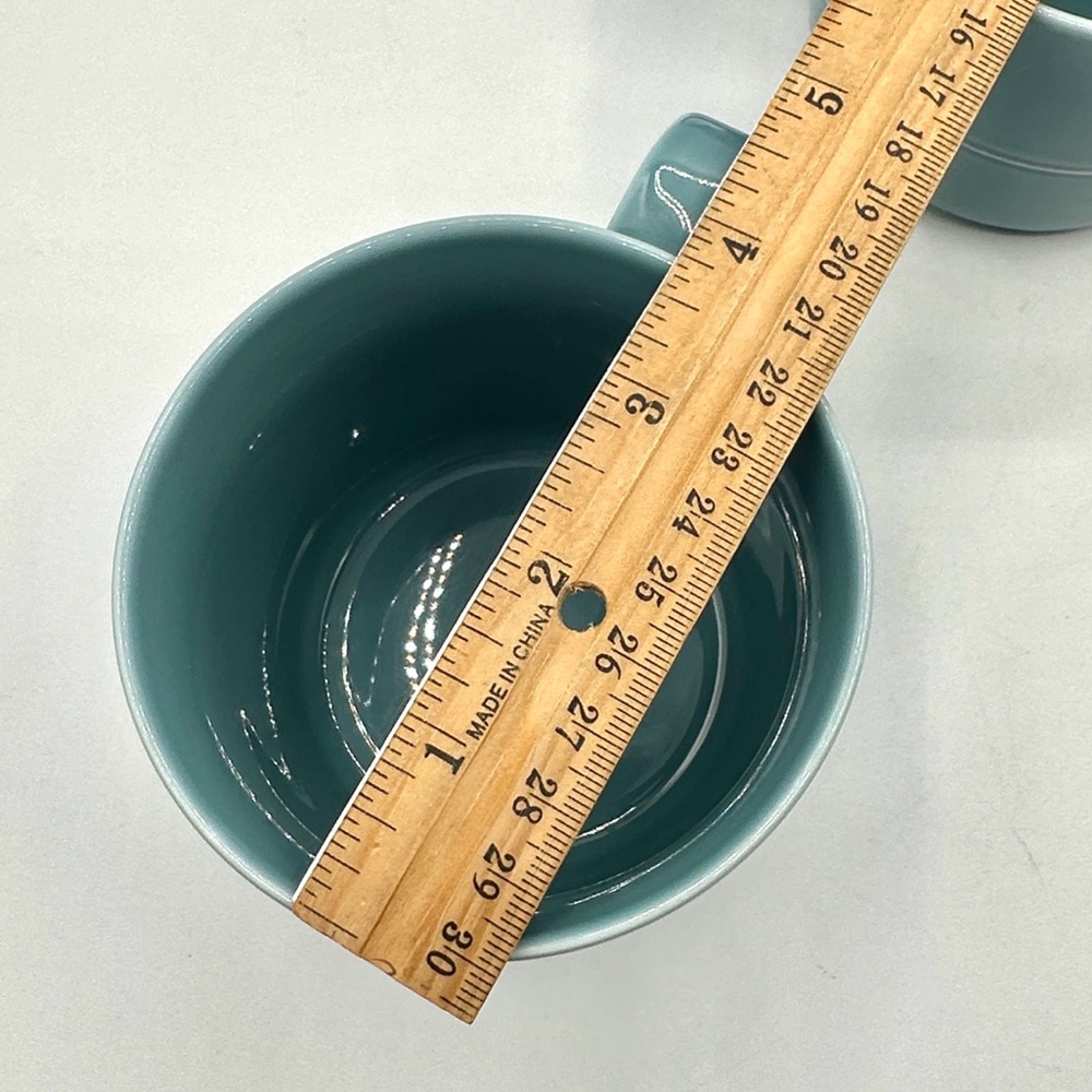 2 Crate&Barrel Blue Aaron Probyn Mugs. Pattern is Hue. Discontinued. - Picture 6 of 10